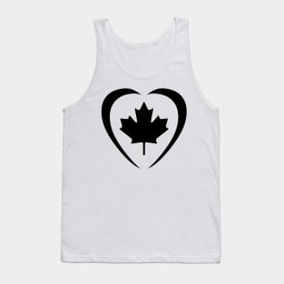 Canadian Third Culture Series (Heart) (Black) Tank Top